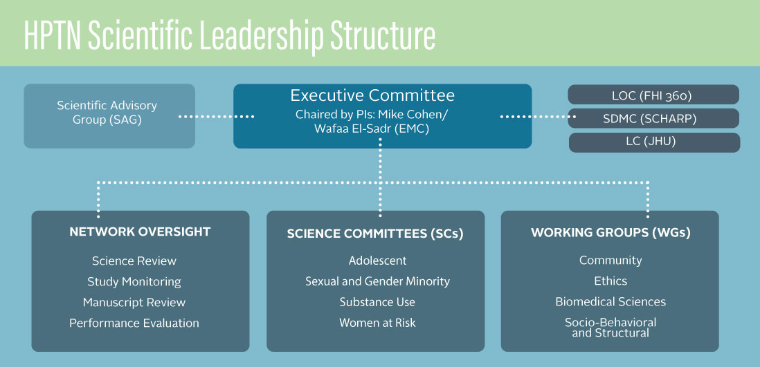 Network groups and committees chart