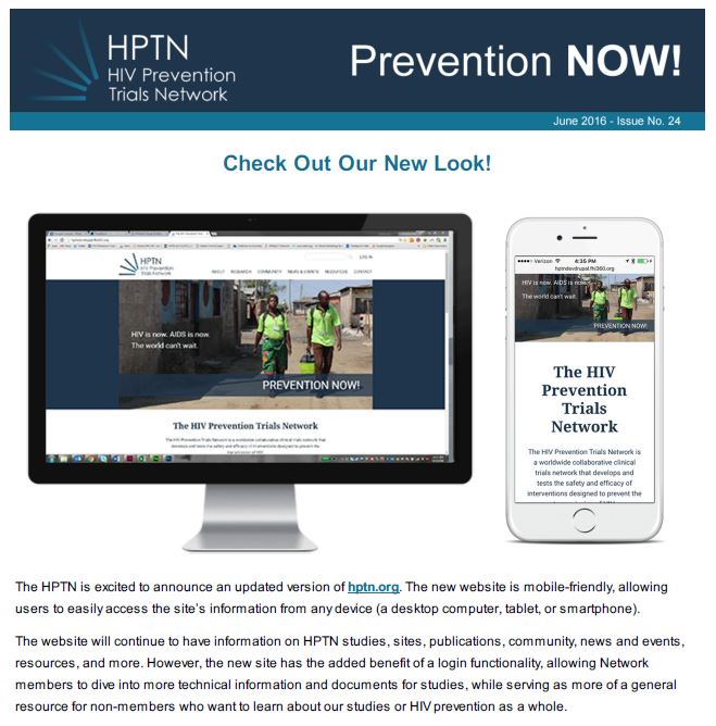 Newsletters | The HIV Prevention Trials Network