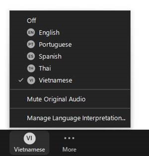 Language Options